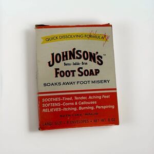 JOHNSON'S FOOT SOAP POWDER LOT OF 6 PACKETS